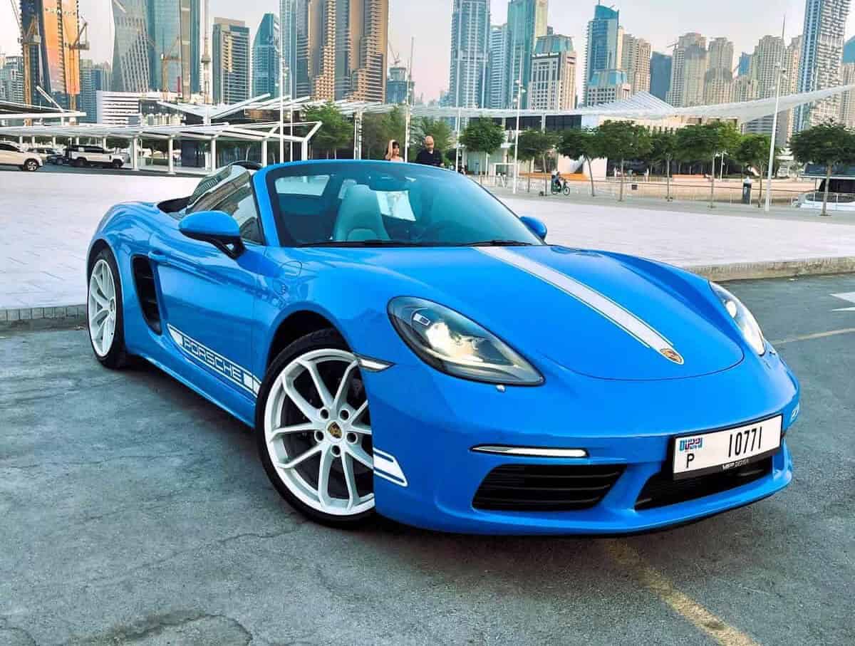 Porsche 718 Boxster Convertible from the Formula Drive fleet
