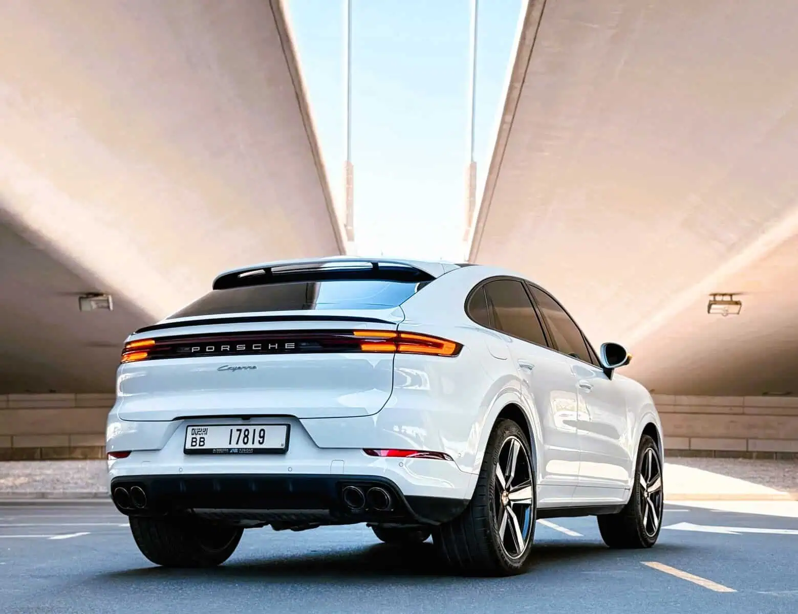 Porsche Cayenne Coupe from the rear